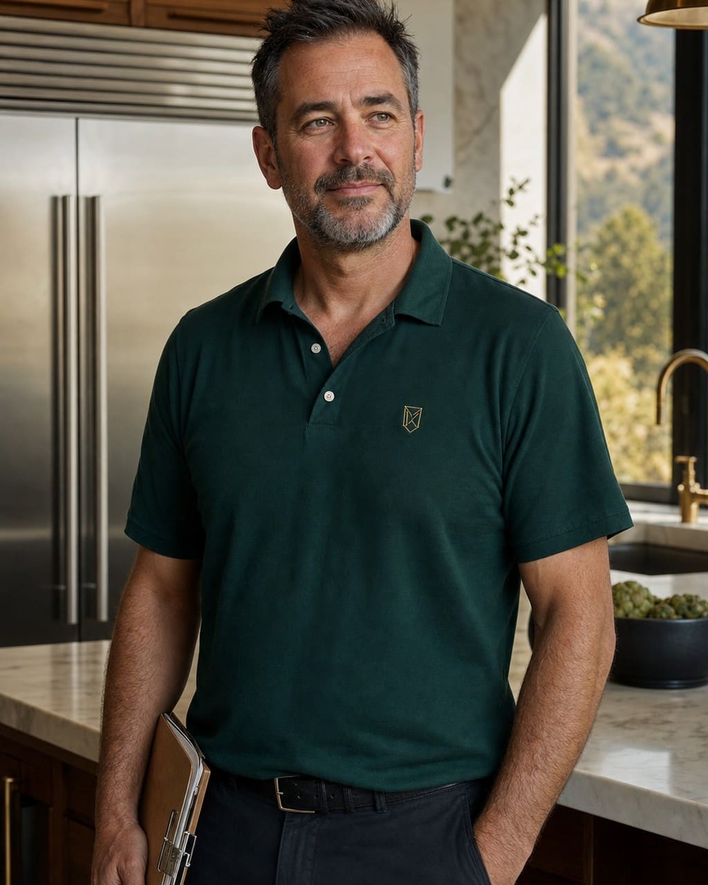 Technician documenting a built-in Sub-Zero condition for a Walnut Creek home sale